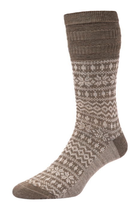 HJ Wool Softop Socks Fairisle