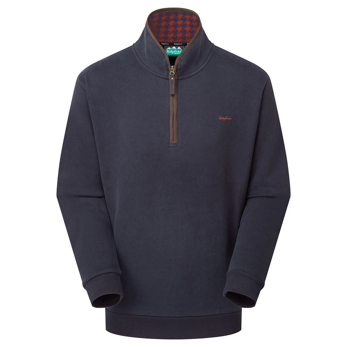 Ridgeline Men's Brancaster 1/4 Zip Top Navy