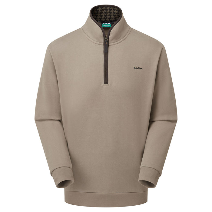 Ridgeline Men's Brancaster 1/4 Zip Top Cashew