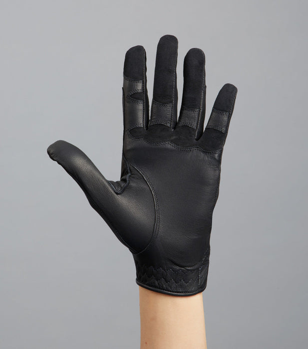 Premier Equine Mizar Leather Black Riding Glove