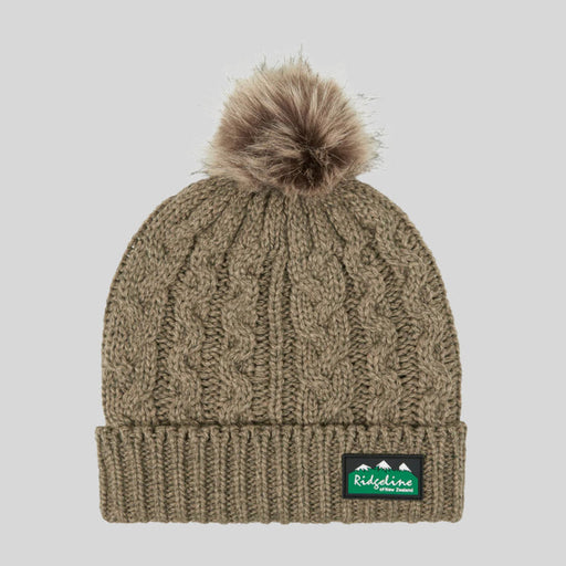 RidgeLine Nordic Fleck Bobble Hat Teak