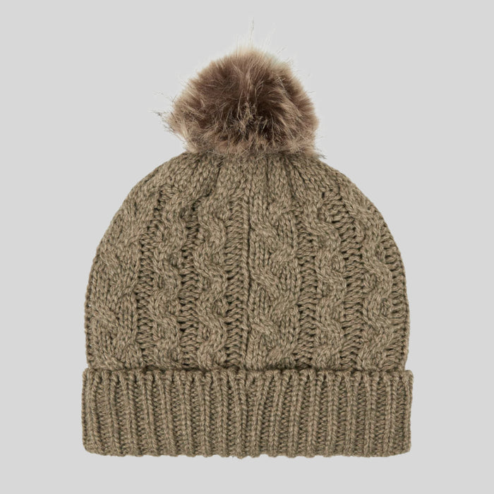 RidgeLine Nordic Fleck Bobble Hat Teak