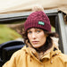RidgeLine Nordic Fleck Bobble Hat Winter Berry
