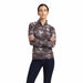 Ariat Womens Lowell Quarter Zip Bark Print