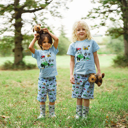 Tractor Ted Short Pyjamas Machines