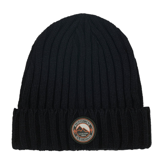 Ridgeline Knitted Beanie Hat Navy