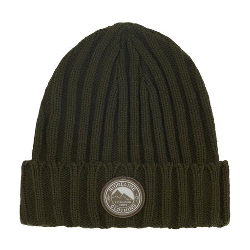 Ridgeline Knitted Beanie Hat Olive