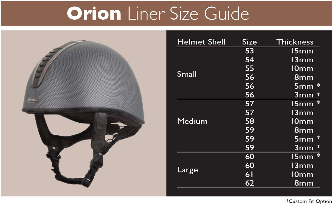 Orion Helmet LINER