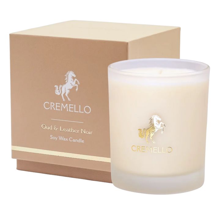 Cremello Oud & Leather Noir Candle 220g