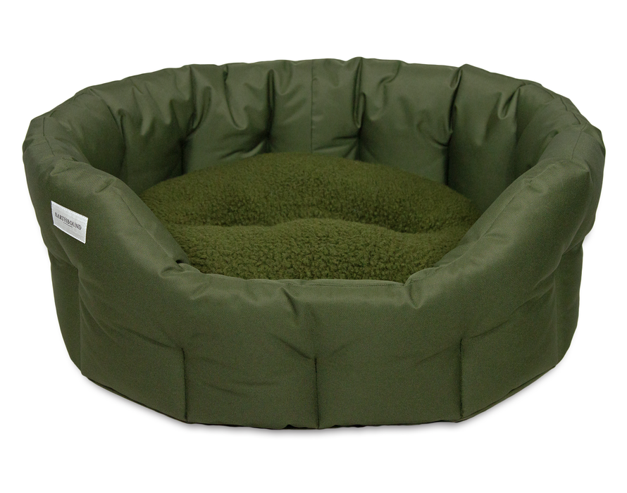 Earth Bound Round WaterProof Bed Forest Green