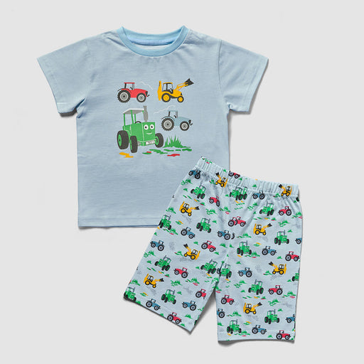 Tractor Ted Short Pyjamas Machines