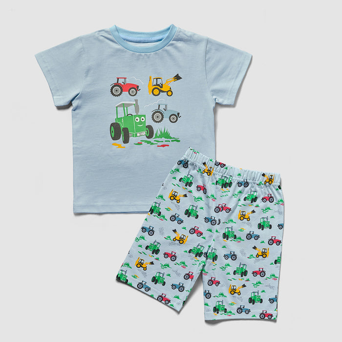 Tractor Ted Short Pyjamas Machines