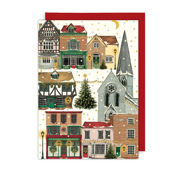 Art File Penny Lane Christmas Village Card