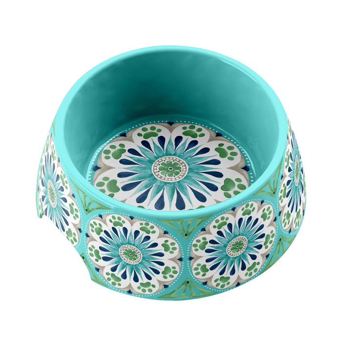 Tarhong Alfresco Medallion Bowl Turquoise
