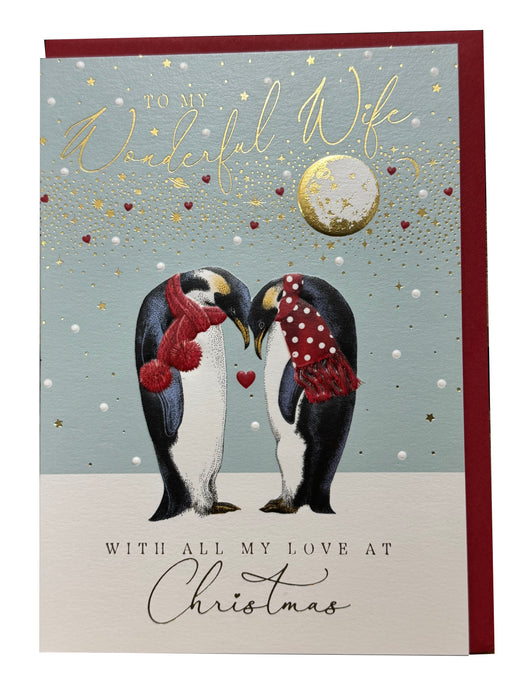 The Art File Wonderful Wife Penguin Card