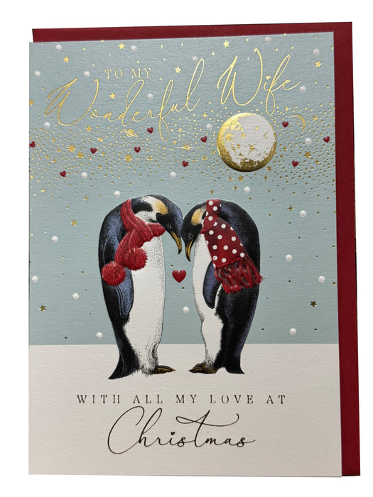 The Art File Wonderful Wife Penguin Card