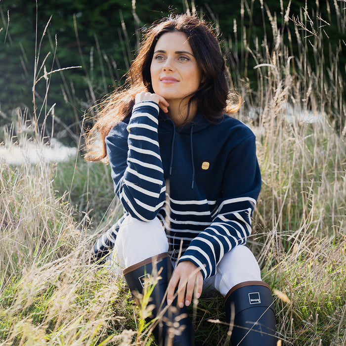 Toggi Princeton Stripe Hoodie Navy