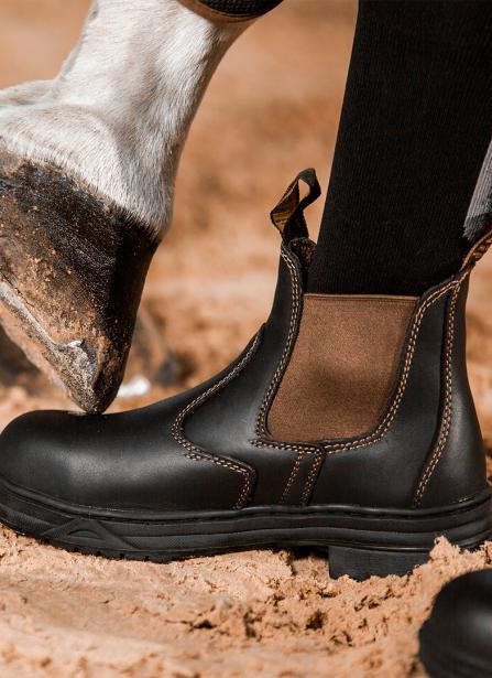 Mountain Horse Protective Jodhpur Boots Brown