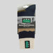 Ridgeline Merino Mid Navy Stripes Socks