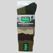 Ridgeline Merino Mid Olive Stripe Socks