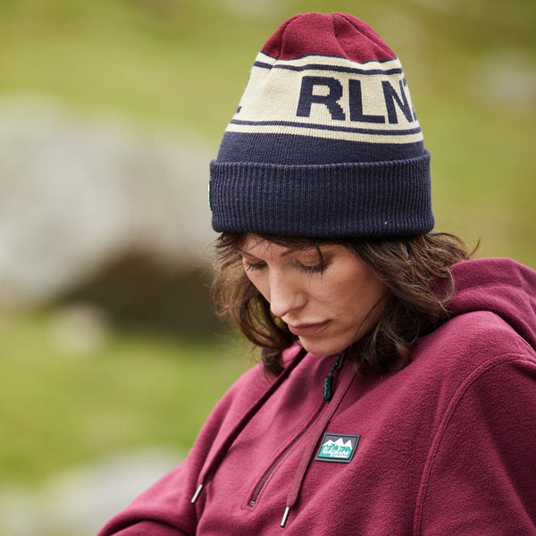 Ridgeline RidgelineNZ Kitted Beanie Hat Navy Multi