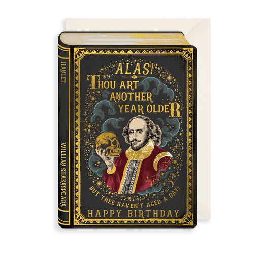 The Art File Alas Thou Art Another Year Older Card
