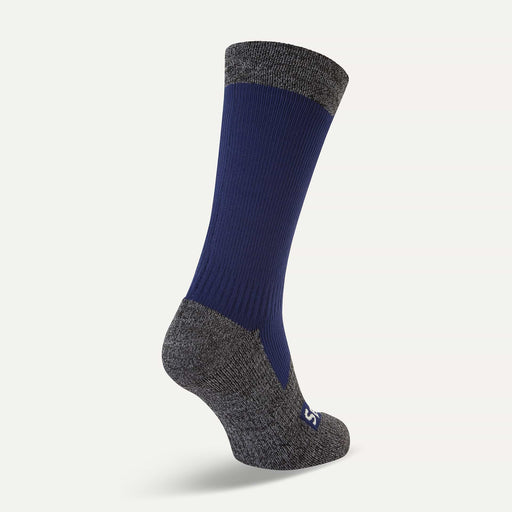 Sealskinz Waterproof All Weather Mid Sock Navy/Grey