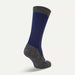 Sealskinz Waterproof All Weather Mid Sock Navy/Grey