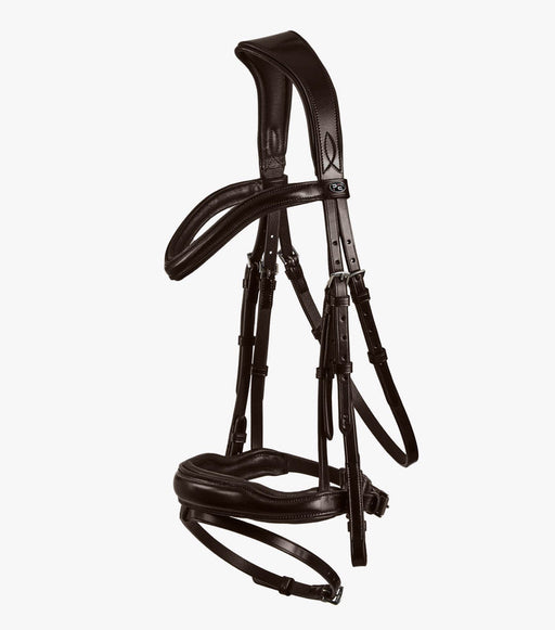 Premier Equine Rizzo Anatomic Snaffle Bridle with Flash Brown 
