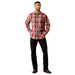 Ariat Hawthorne Long Sleeved Shirt Brick Red Plaid