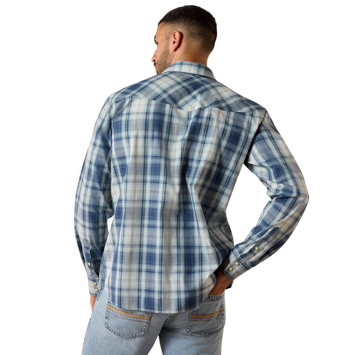 Ariat Heathcliffe Long Sleeved Shirt Blue Plaid