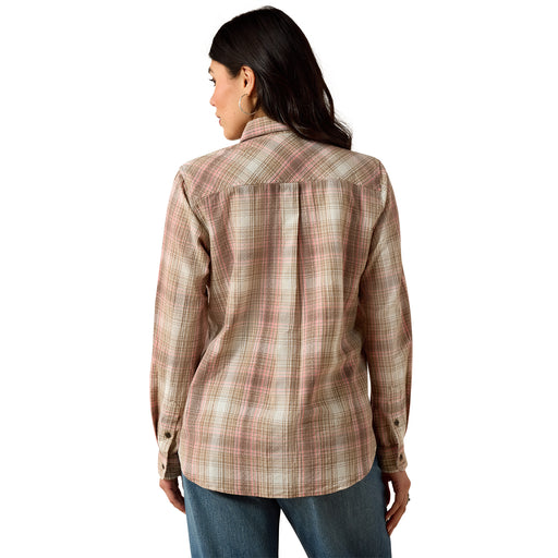 Ariat Billie Jean Shirt White Pepper & Coral Plaid