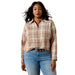 Ariat Billie Jean Shirt White Pepper & Coral Plaid