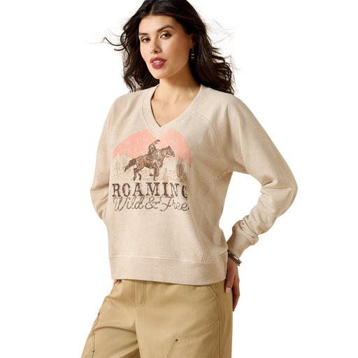 Ariat Women's Victoria Sweatshirt Khaki Heather