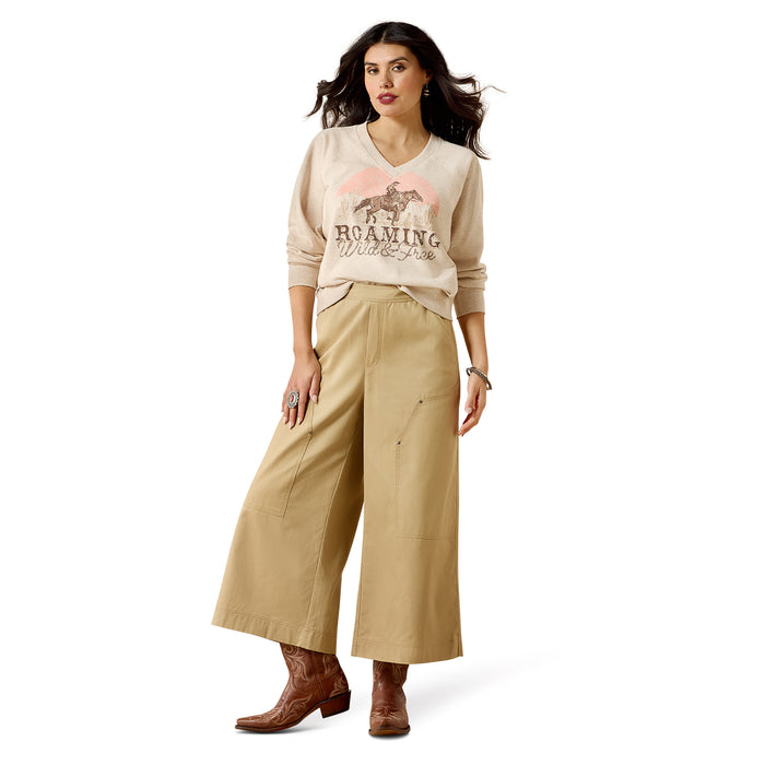 Ariat Women's Victoria Sweatshirt Khaki Heather