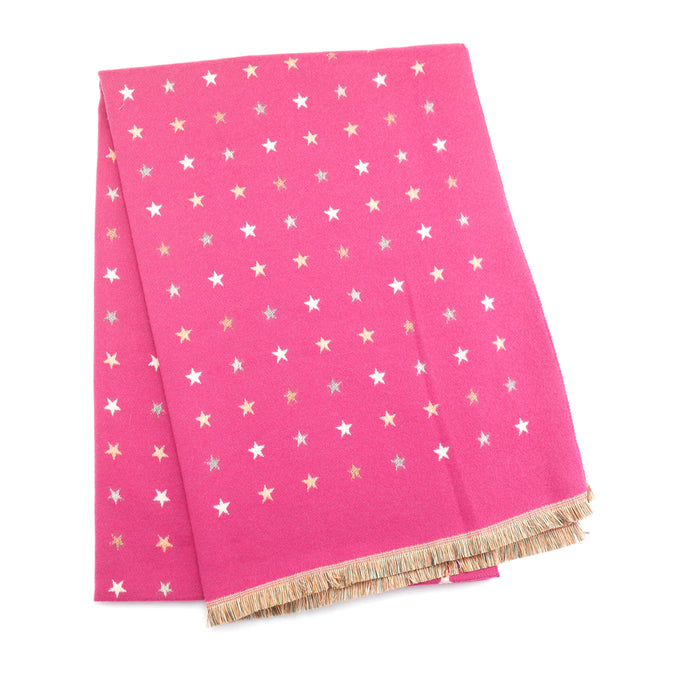 Miss Sparrow Flo Stars Scarf - Fuscia
