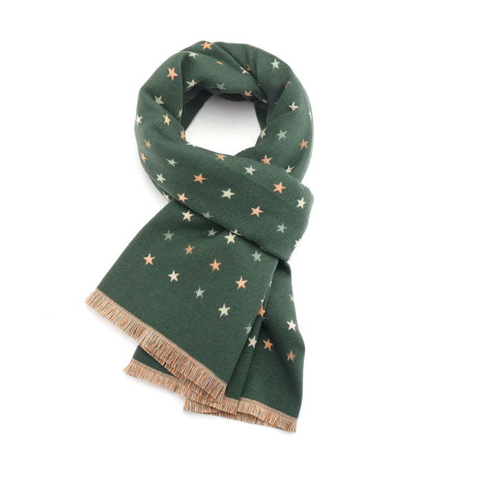 Miss Sparrow Flo Stars Scarf - Green
