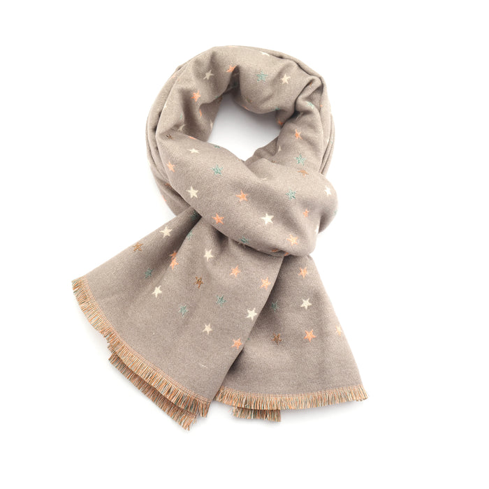 Miss Sparrow Flo Stars Scarf - Grey
