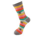 Miss Sparrow Paw Prints & Stripes Socks