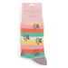 Miss Sparrow Paw Prints & Stripes Socks