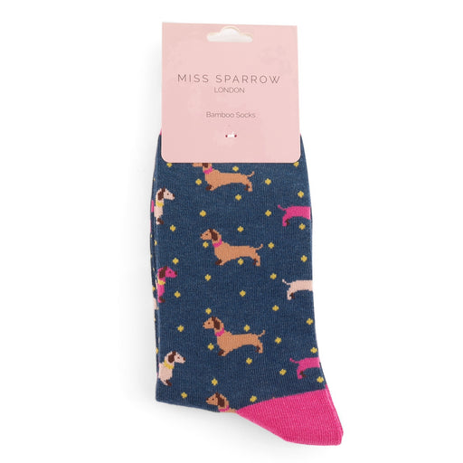Miss Sparrow Sausage Dog & Spots Socks