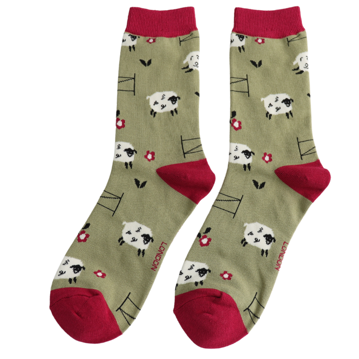 Miss Sparrow Jumping Sheep Socks