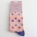 Miss Sparrow Paw Prints & Stripes Socks