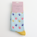Miss Sparrow Paw Prints & Stripes Socks