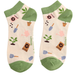 In The Allotment Trainer Socks Cream