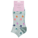 Multi Paw Prints Trainer Socks Duck Egg