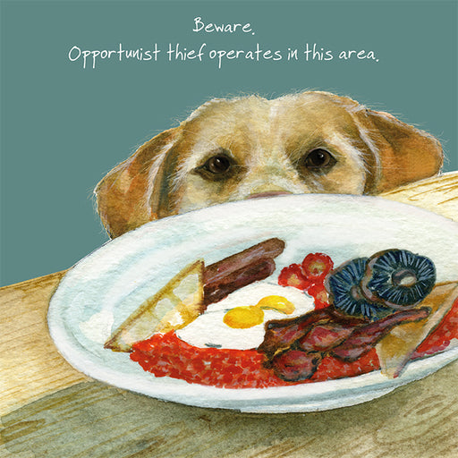 Little Dog Laughed Opportunist Card