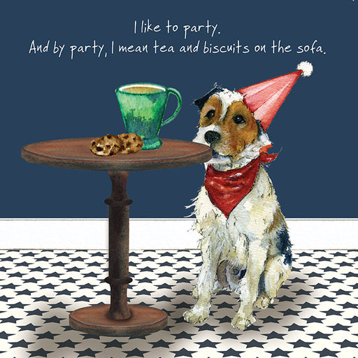Little Dog Laughed Parsons Terrier Card