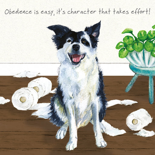 Little Dog Laughed Obedience Card