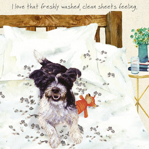 Little Dog Laughed  Cheeky Rescue Terrier  Card